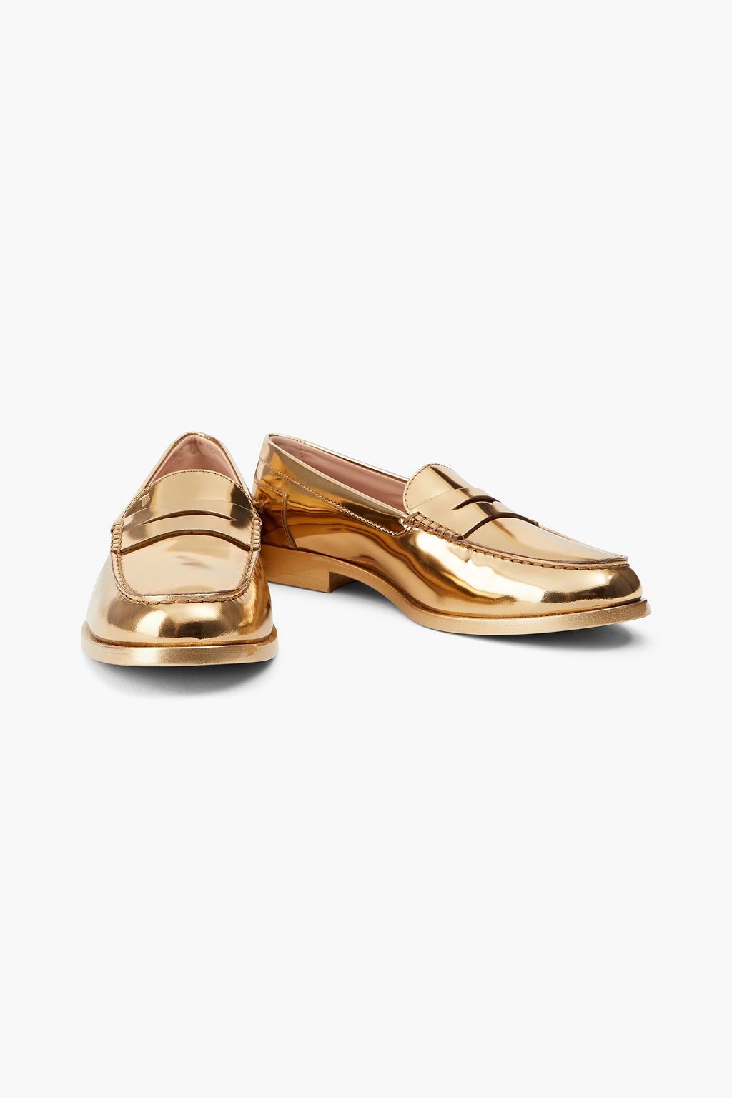 TOD'S + Alber Elbaz Loafers aus verspiegeltem Leder