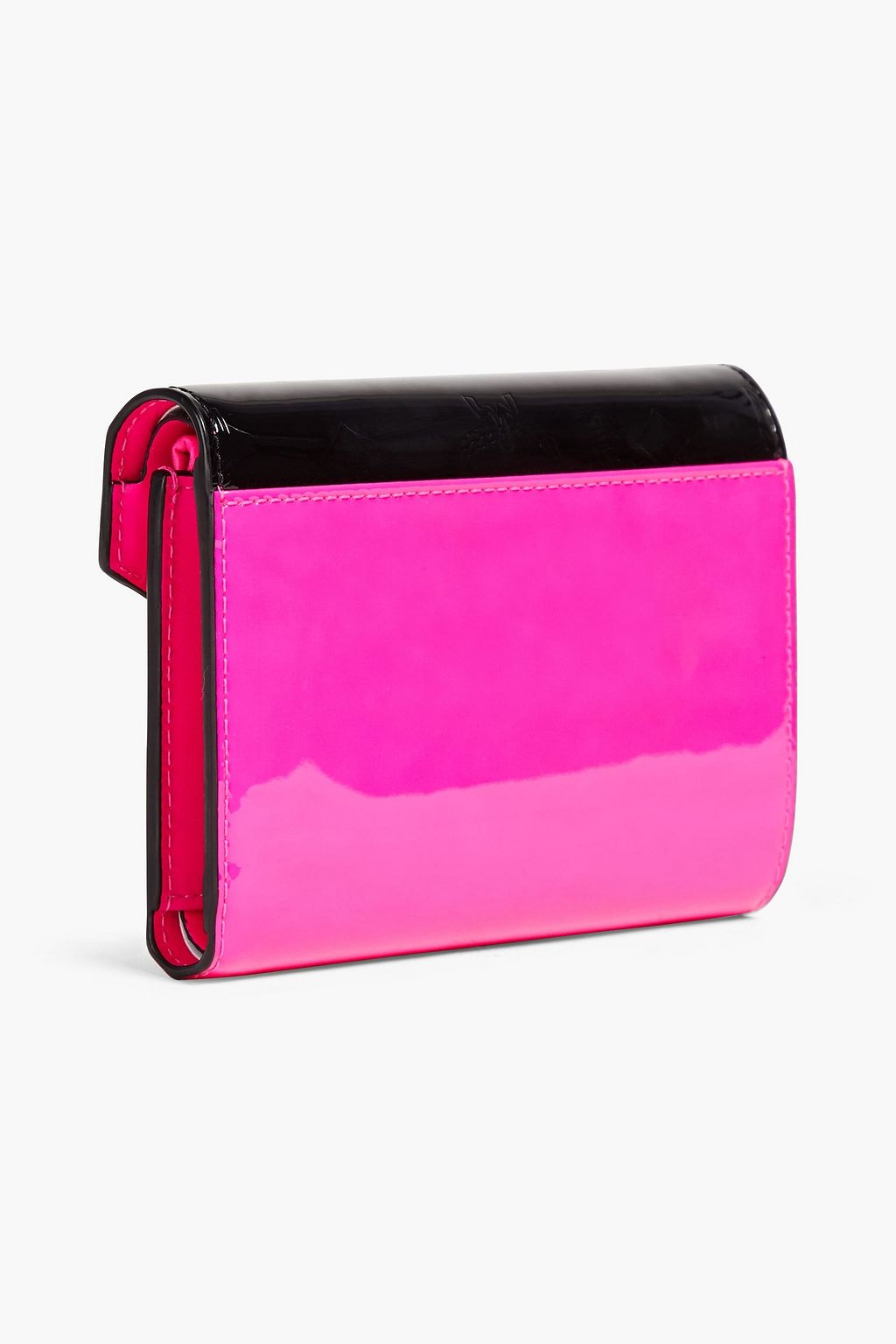 MCM Neon patent-leather wallet