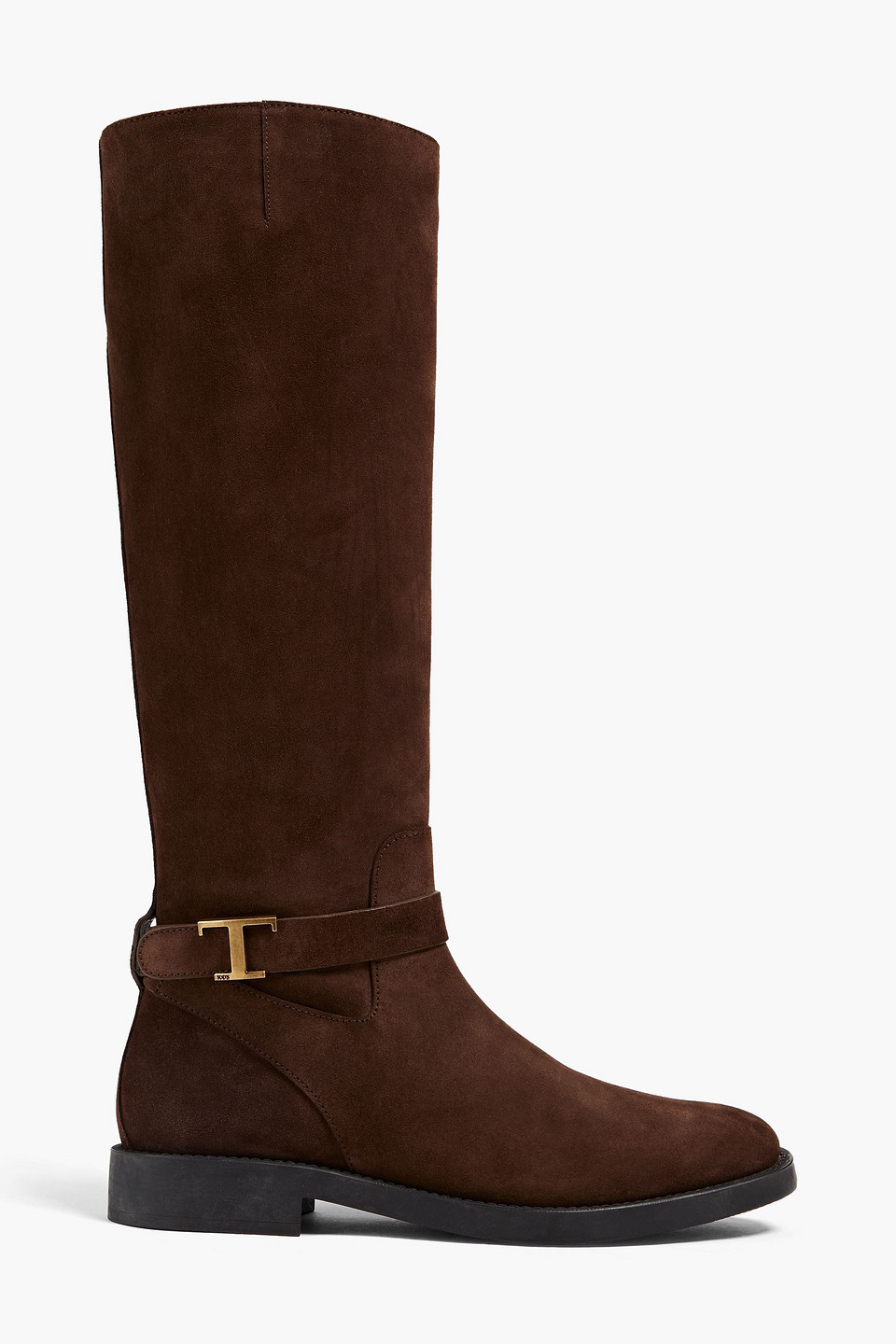 TOD'S T TIMELESS SUEDE KNEE BOOTS,3074457345634331127