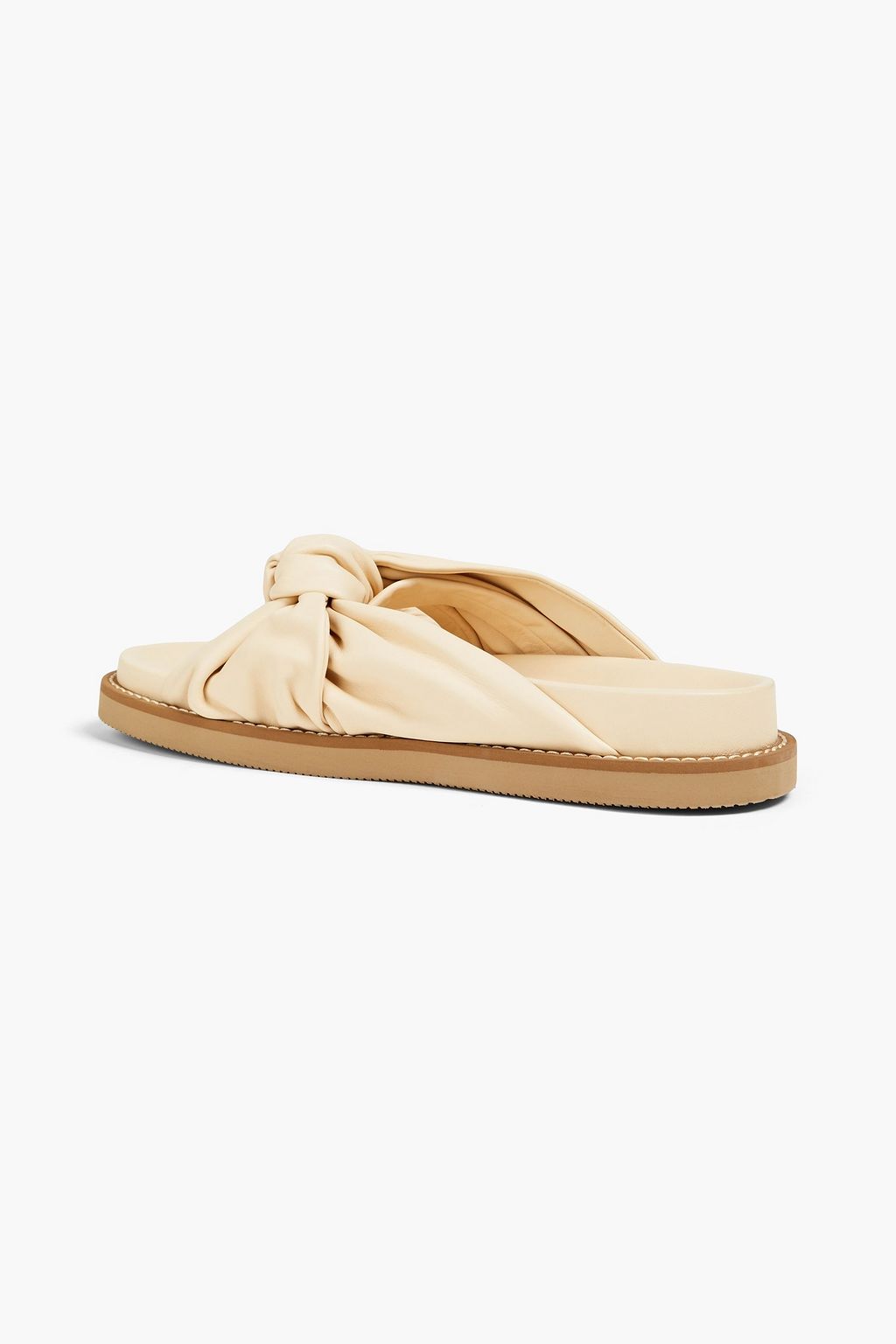 JOSEPH Big Knot leather slides