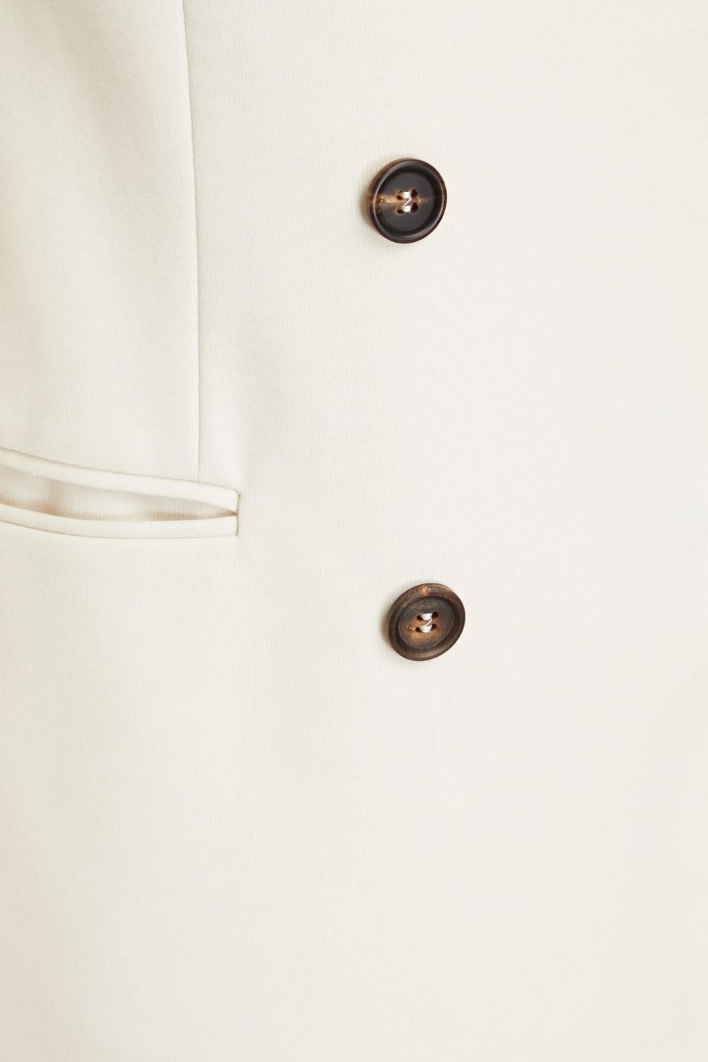 BRUNELLO CUCINELLI Doppelreihiger Blazer aus Stretch-Baumwoll-Jersey mit Verzierung