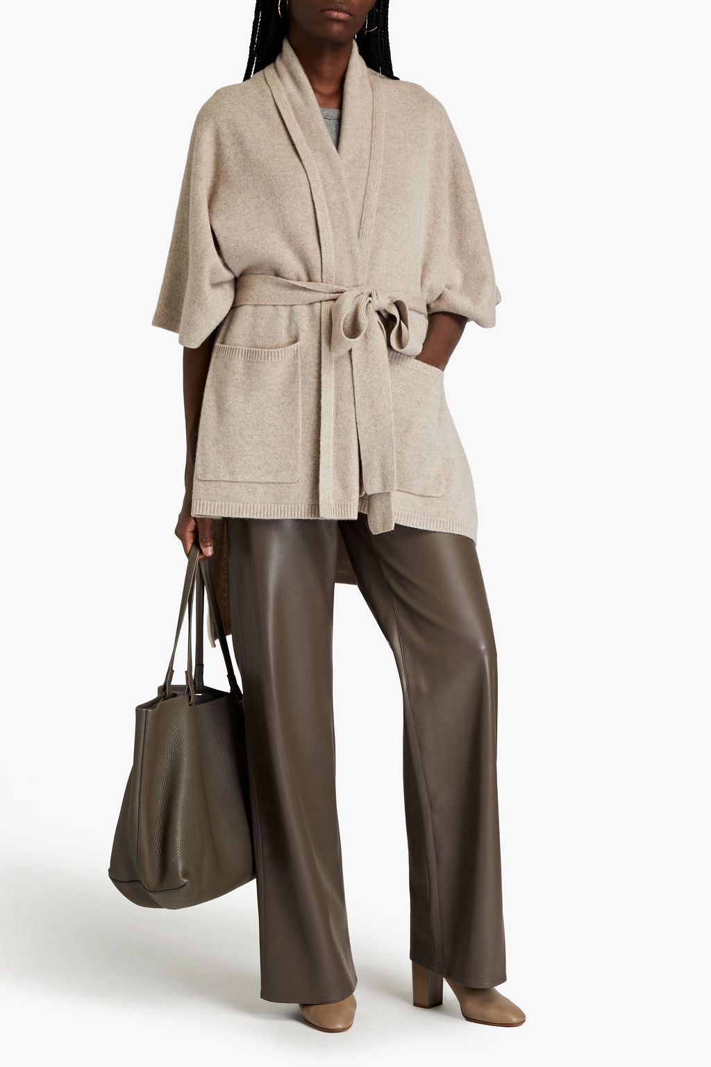 JOSEPH Mélange cashmere poncho