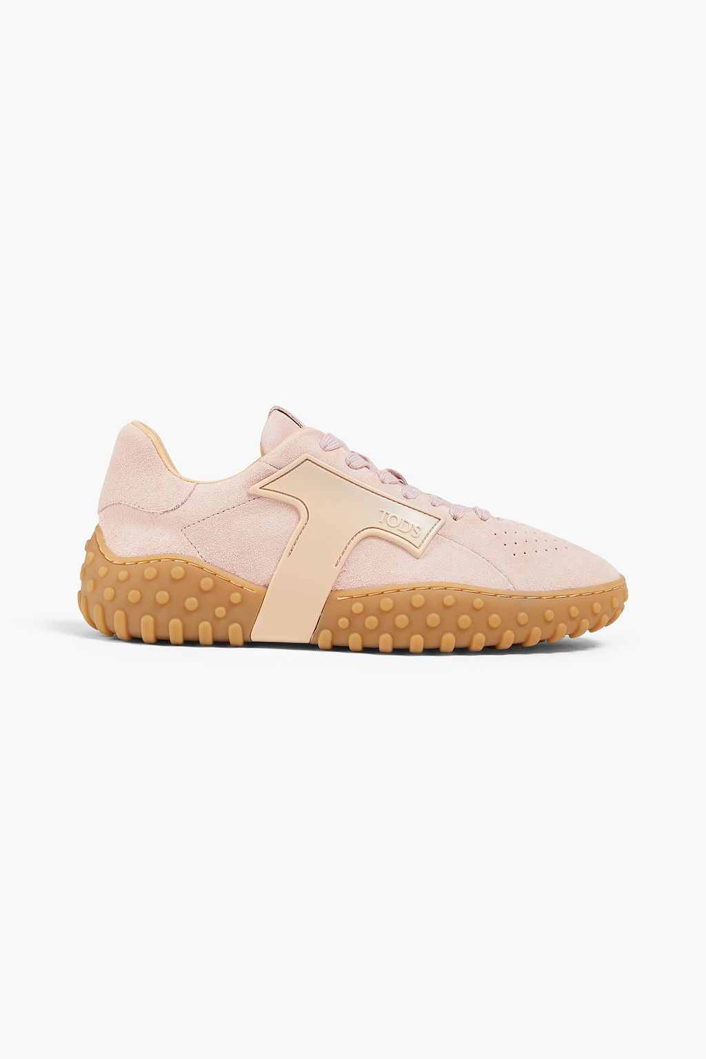 TOD S Perforated suede sneakers THE OUTNET