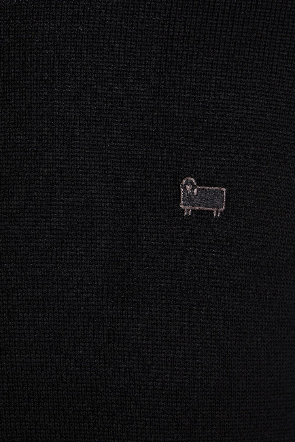 WOOLRICH Appliquéd mélange wool sweater