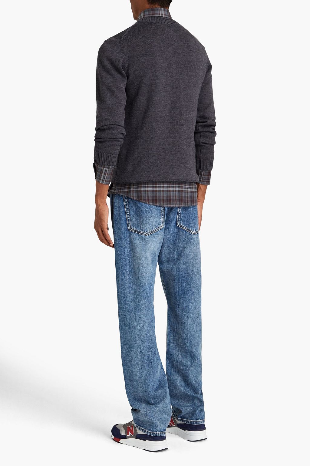 WOOLRICH Appliquéd mélange wool sweater