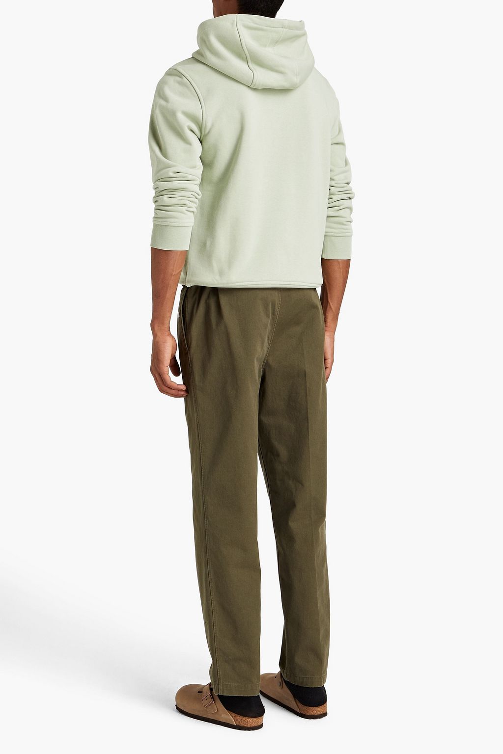 WOOLRICH French cotton-blend terry hoodie