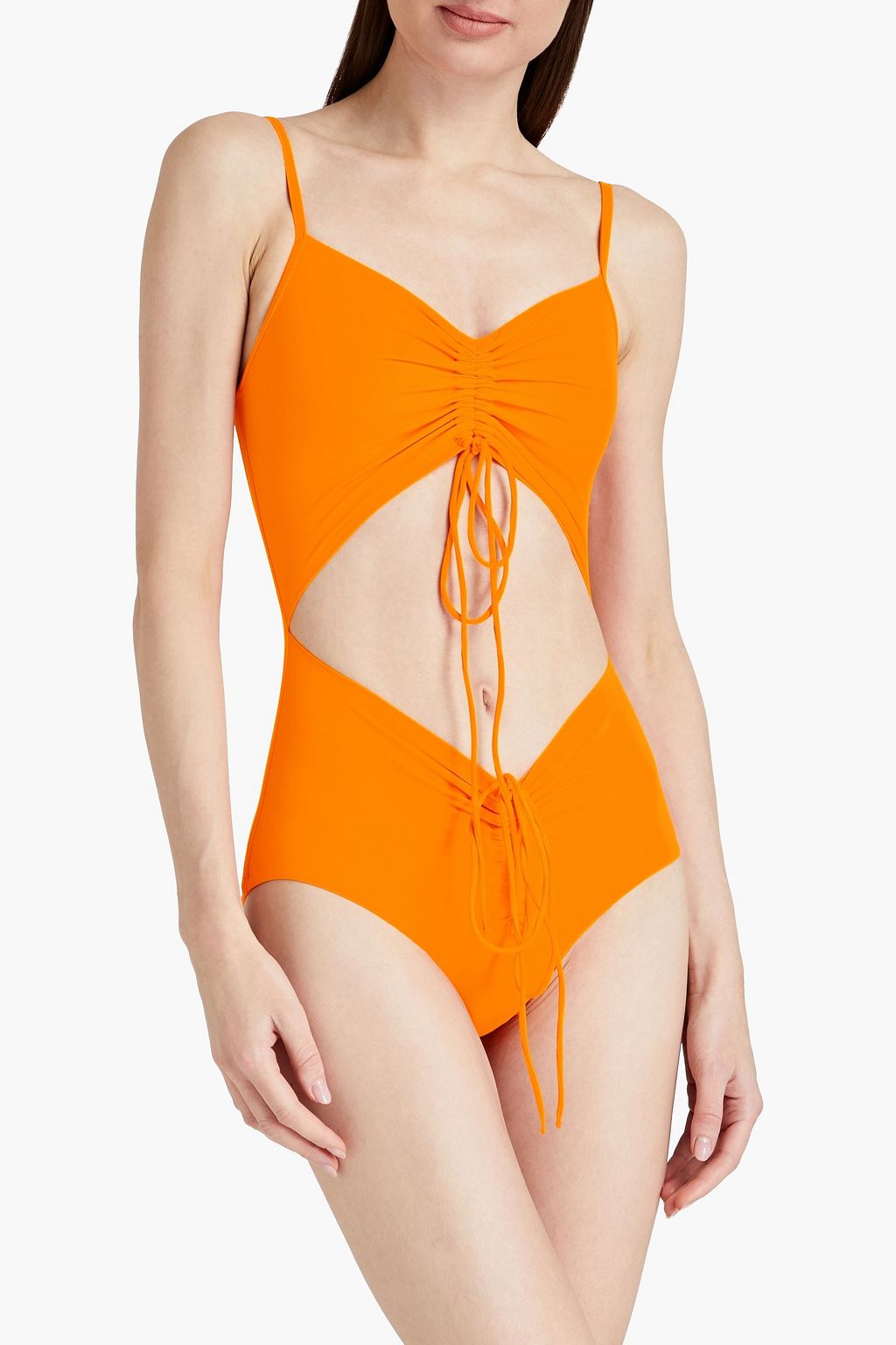 CHRISTOPHER ESBER Ruched cutout swimsuit