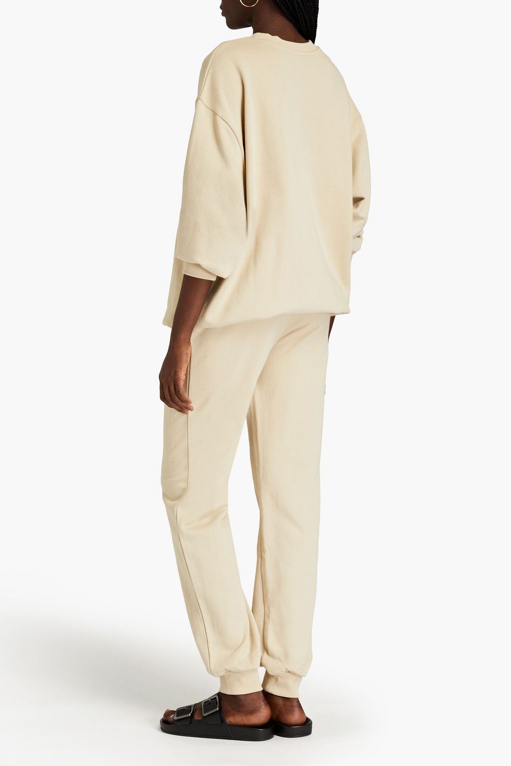 ÊTRE CÉCILE French cotton-terry track pants