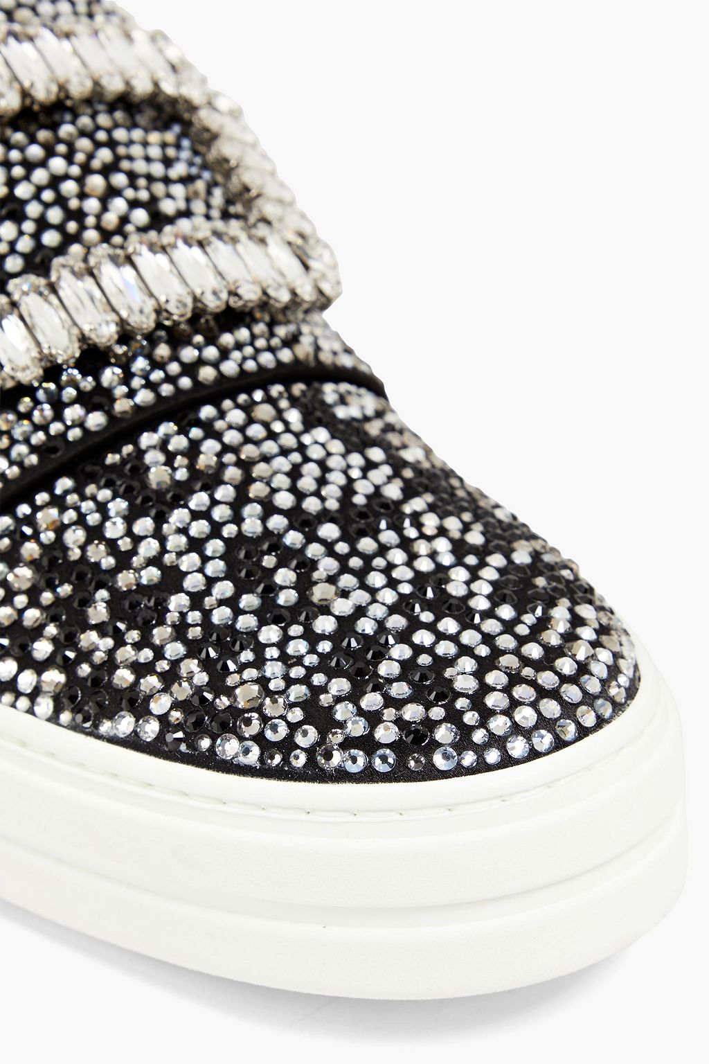 ROGER VIVIER حذاء سنيكرز سهل الارتداء من الساتان المزيّن
