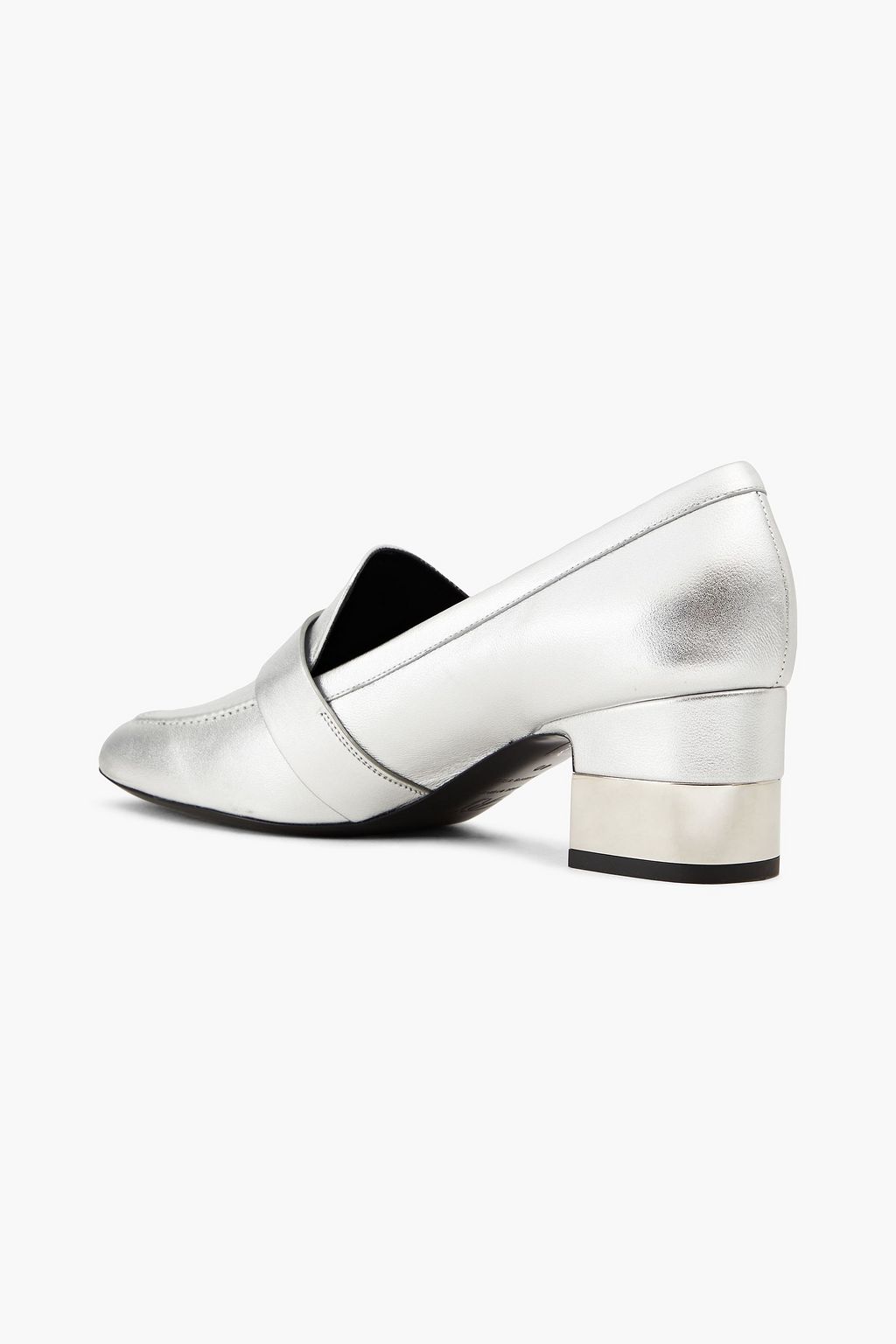 ROGER VIVIER Podium metallic leather pumps