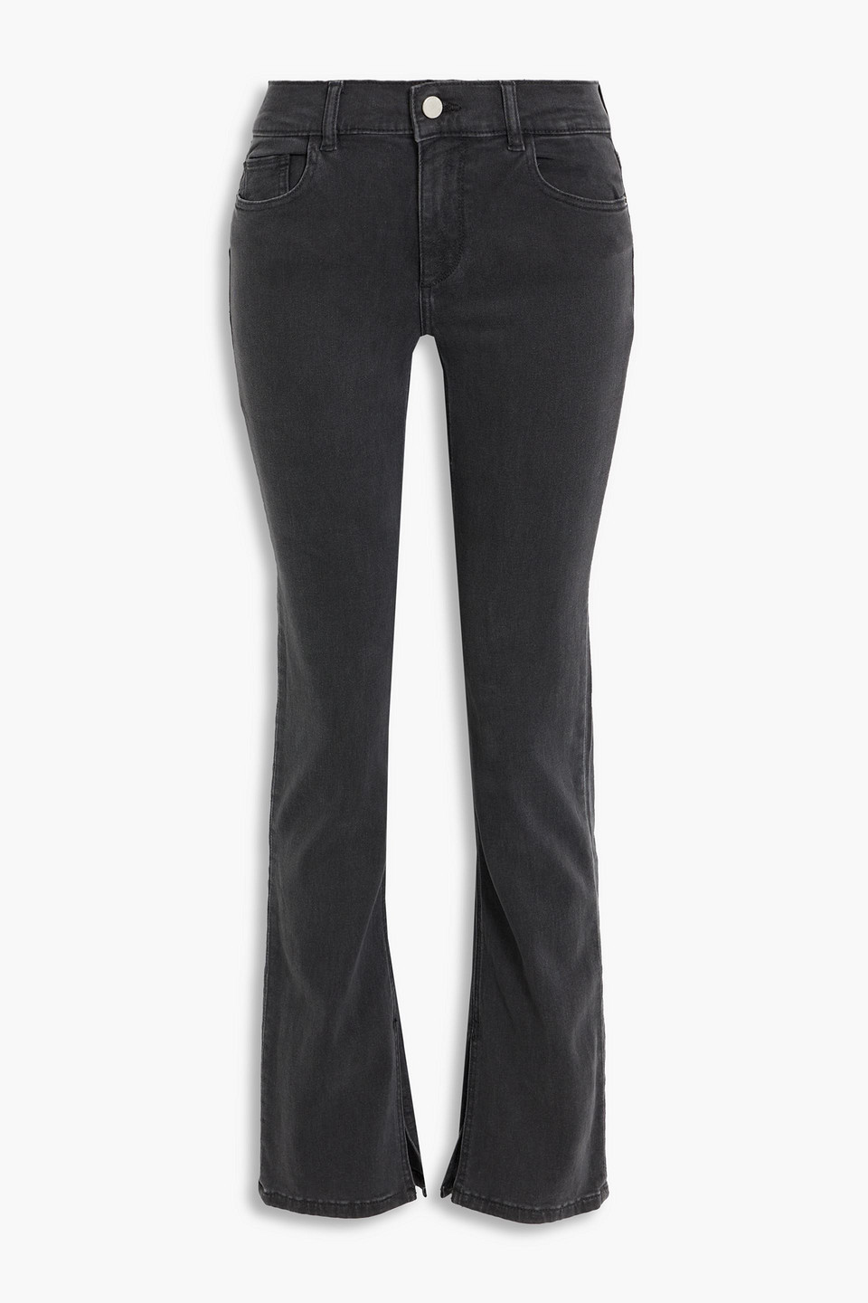 Dl1961 Mara Mid-rise Bootcut Jeans In Black