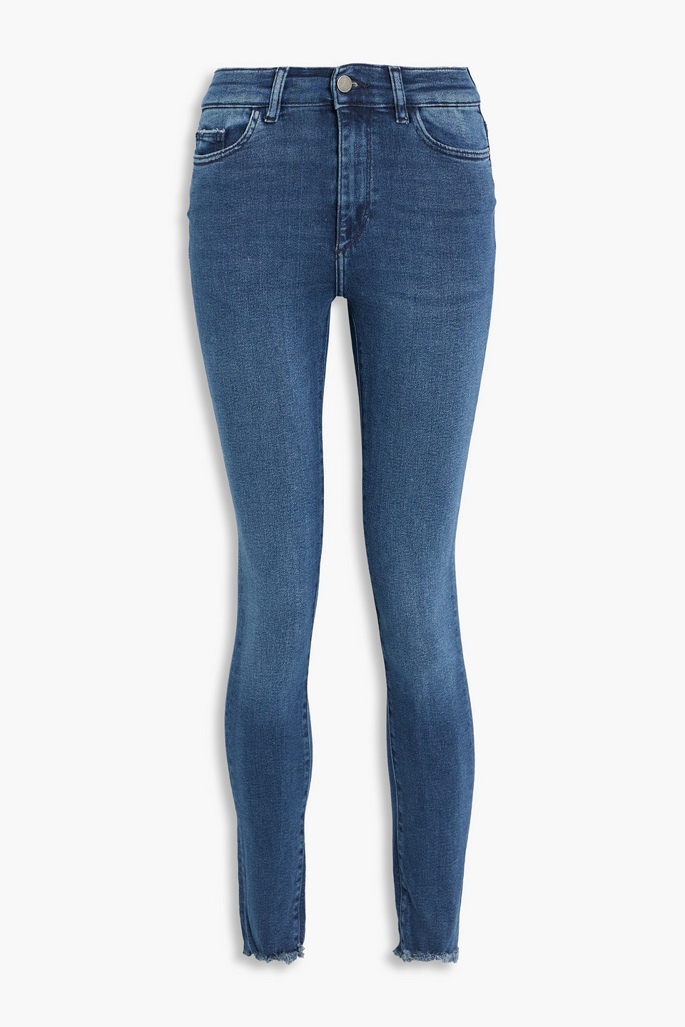 Dl1961 Mid-rise Skinny Jeans In Mid Denim