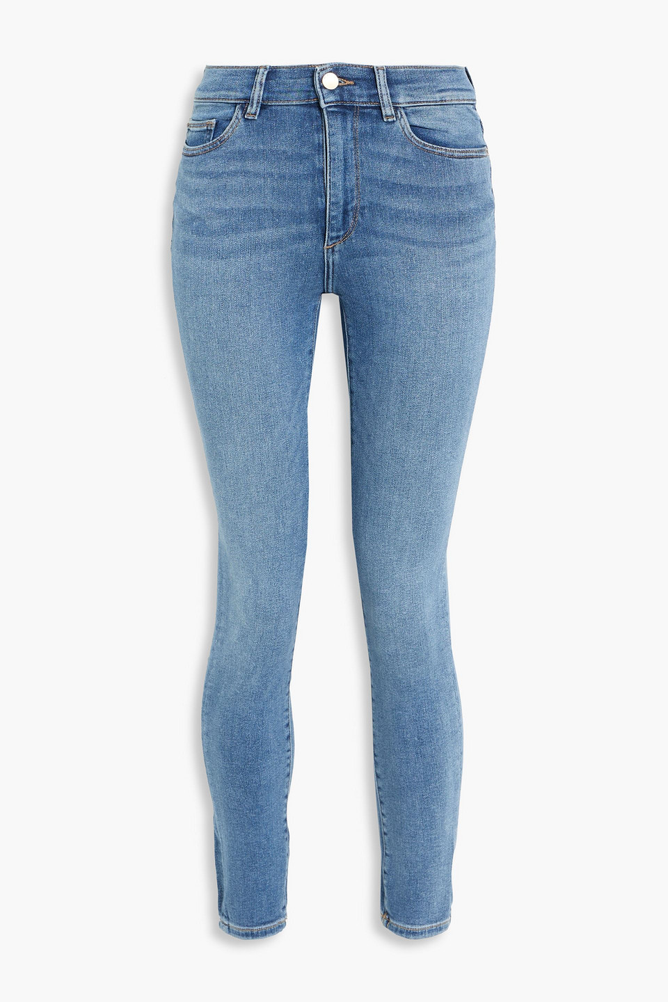 Farrow cropped mid-rise skinny jeans