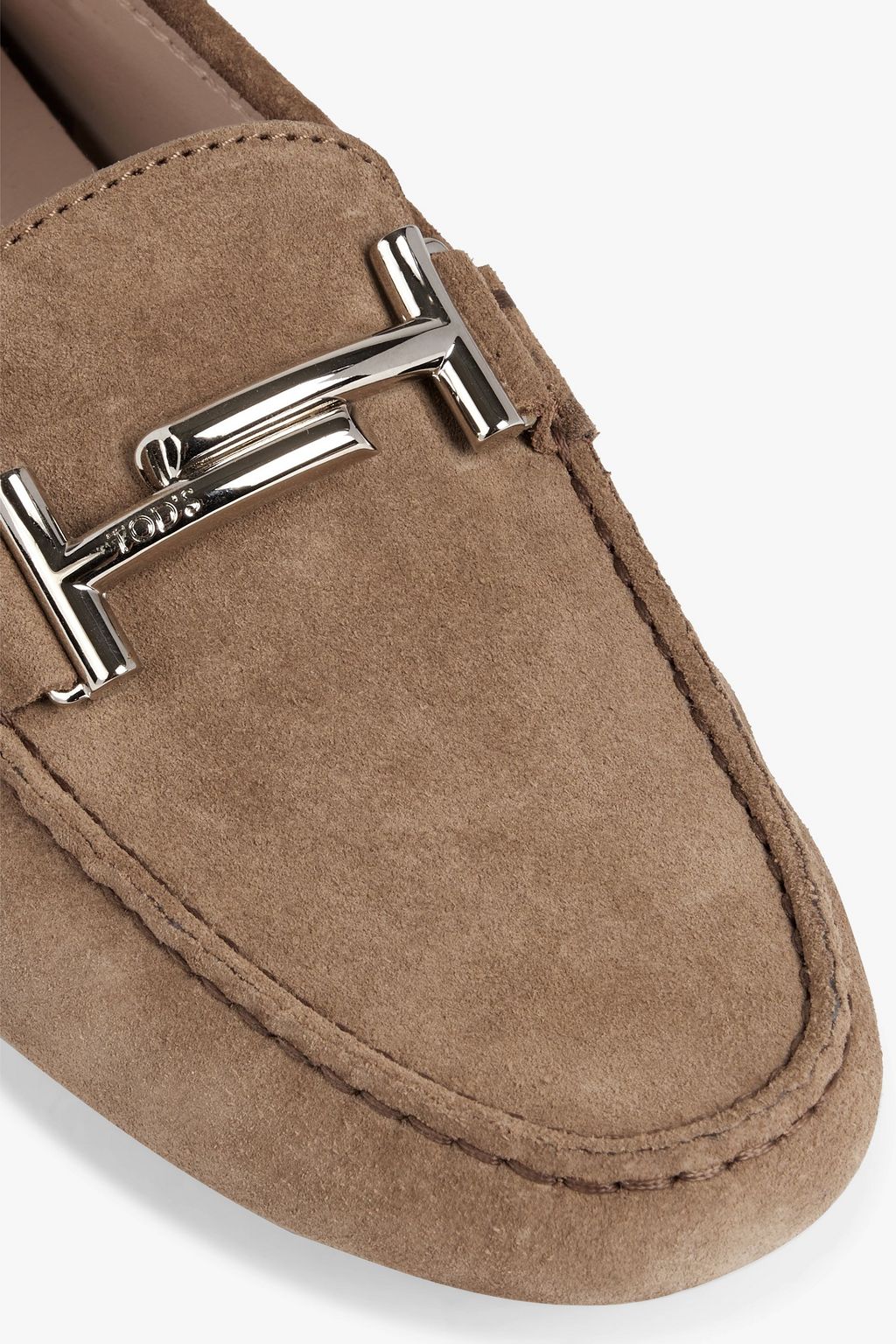 TOD'S Double T suede loafers