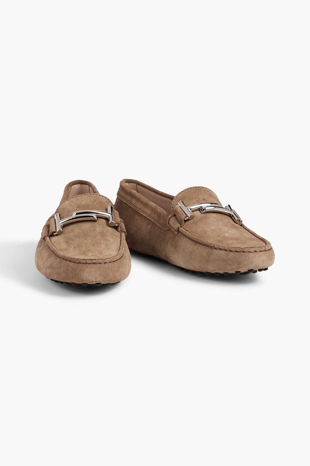 TOD'S Double T suede loafers