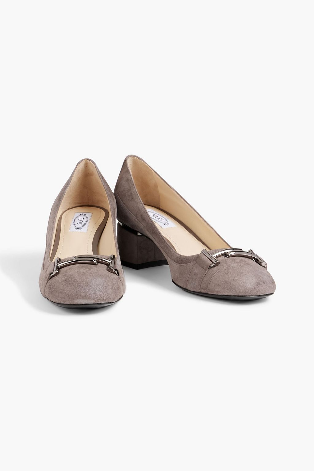 TOD'S Double T suede pumps