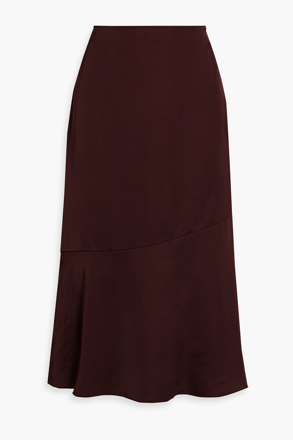 Cheetah Print Satin Midi Skirt | ModeSens
