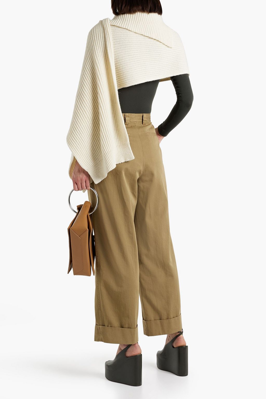 DRIES VAN NOTEN Pakora cotton-twill wide-leg pants