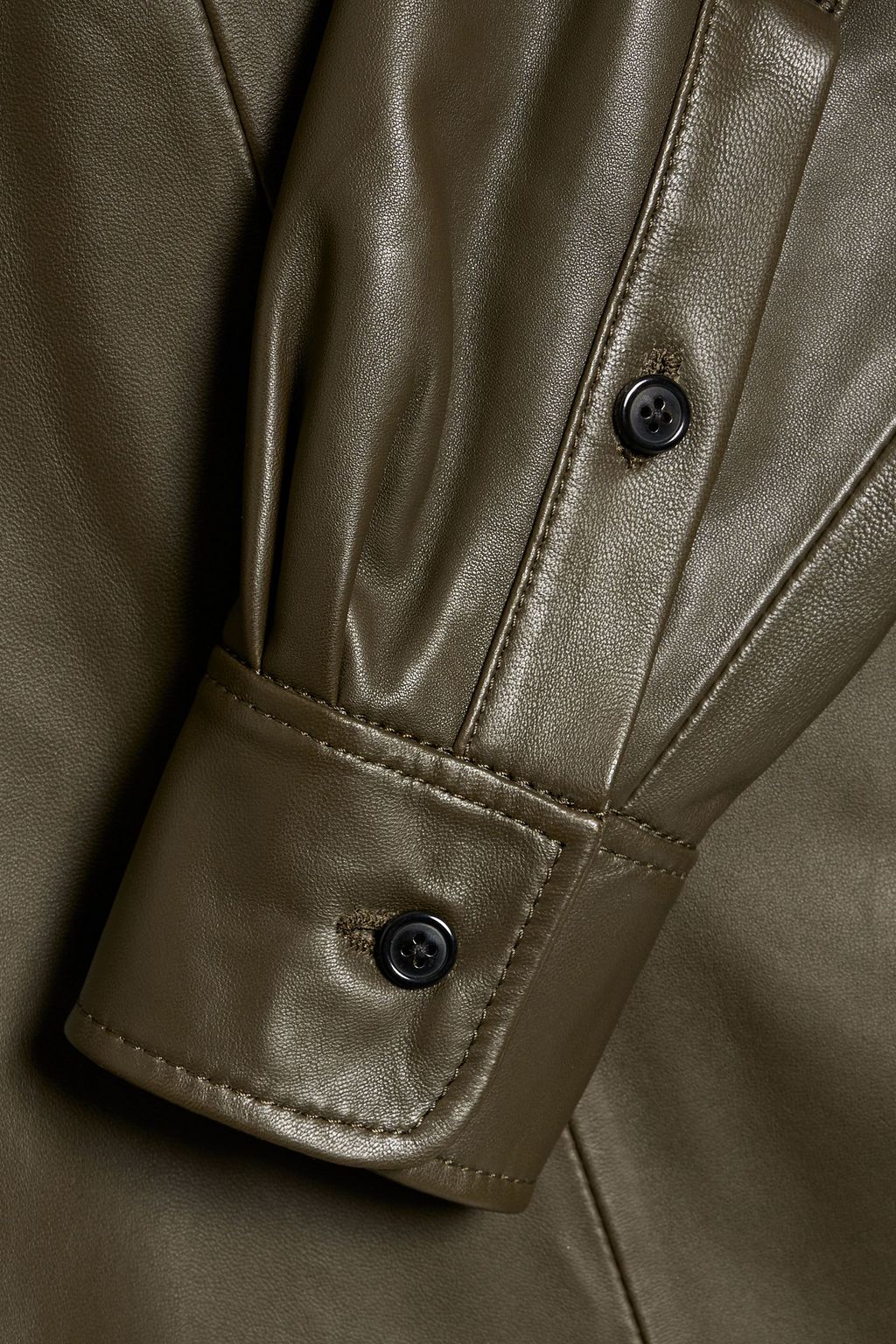 DRIES VAN NOTEN Leather shirt