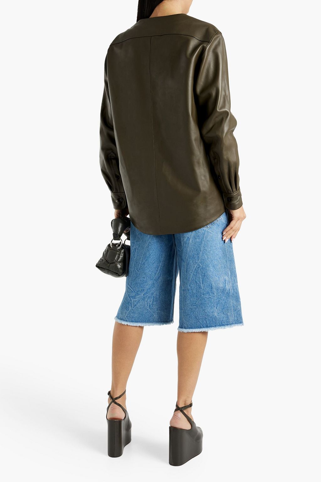 DRIES VAN NOTEN Leather shirt