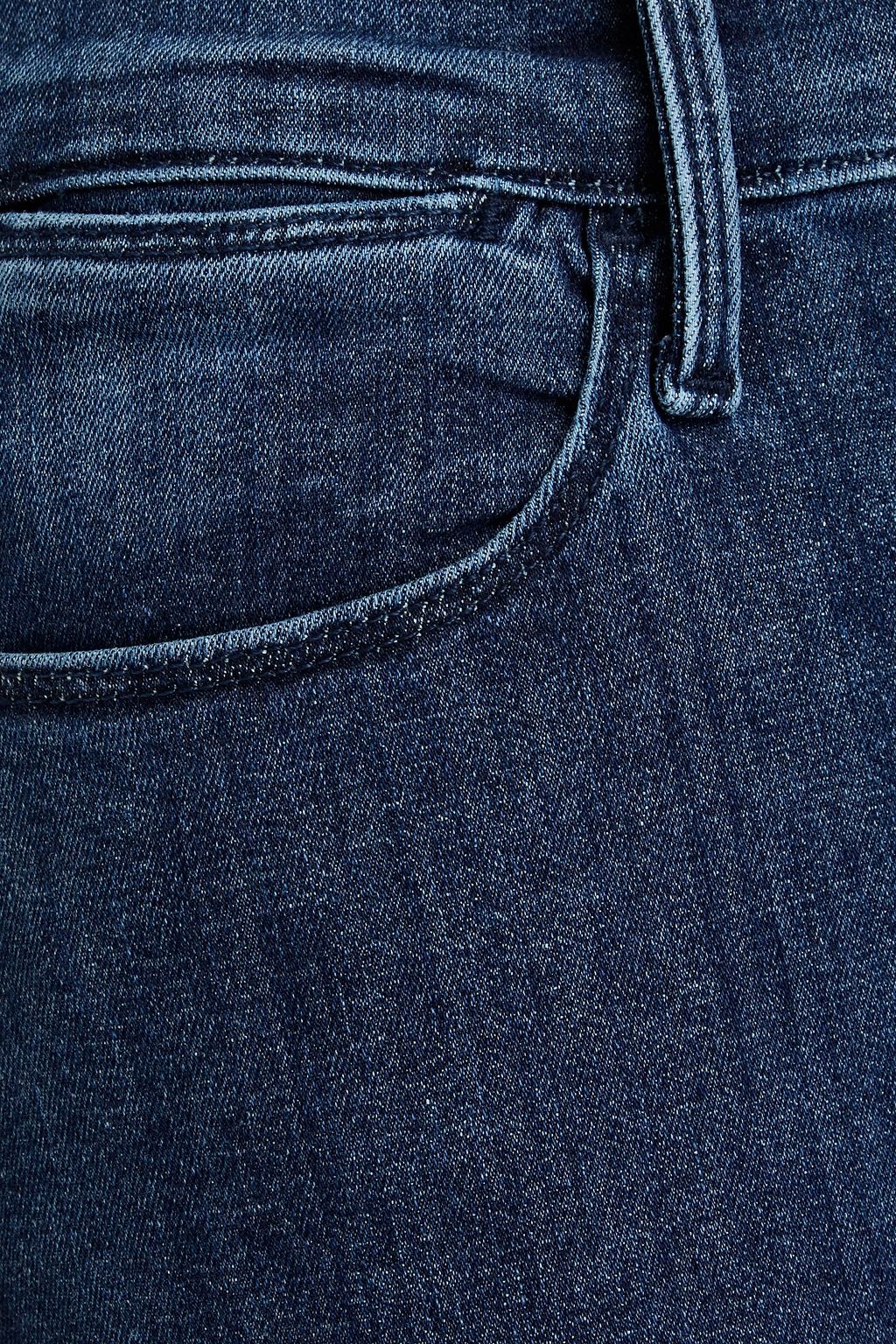 FRAME Kinley cropped high-rise straight-leg jeans