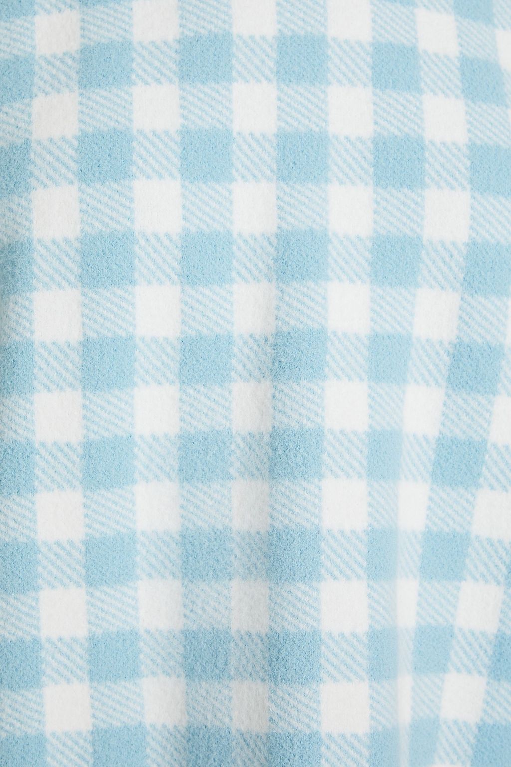 HVN Dobbs gingham knitted turtleneck sweater