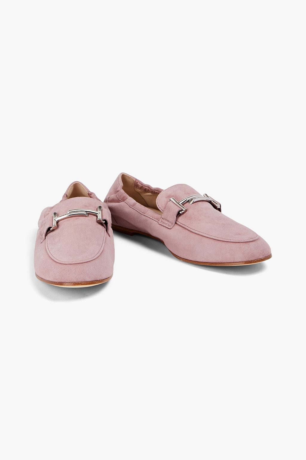 TOD'S Double T suede loafers