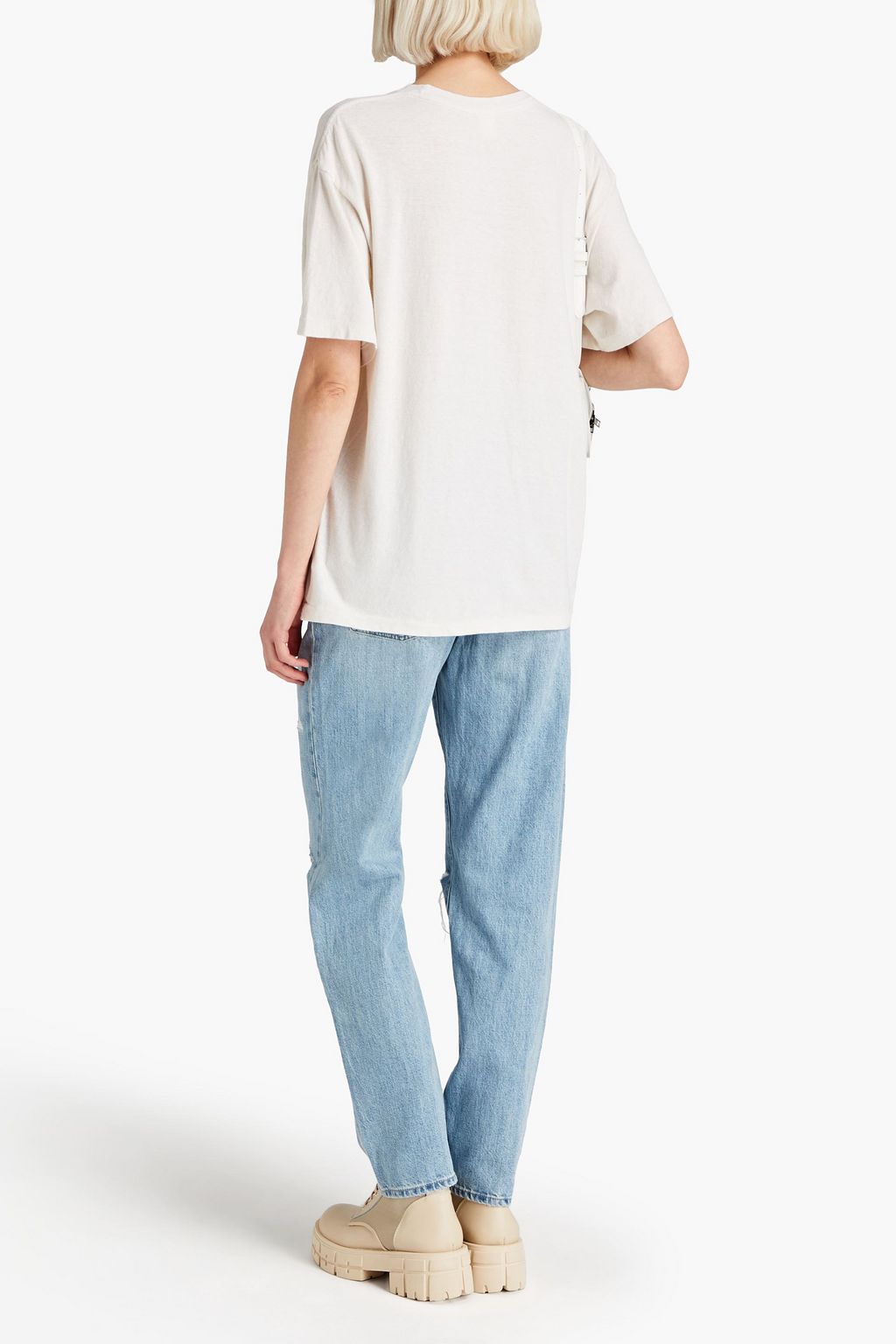 J BRAND 디스트레스드 보이프렌드 진
