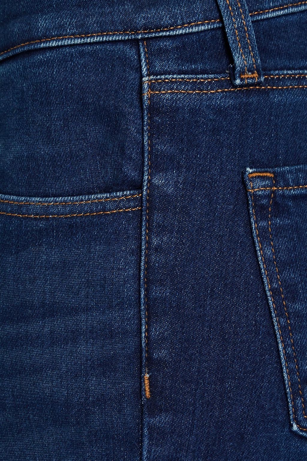 J BRAND Faded high-rise straight-leg jeans