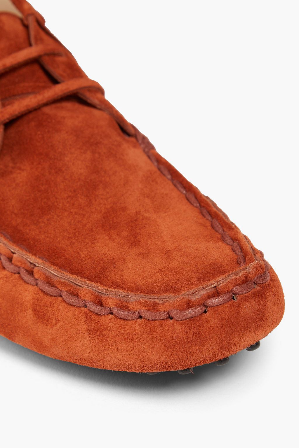 TOD'S Loafers aus Veloursleder mit Fransen
