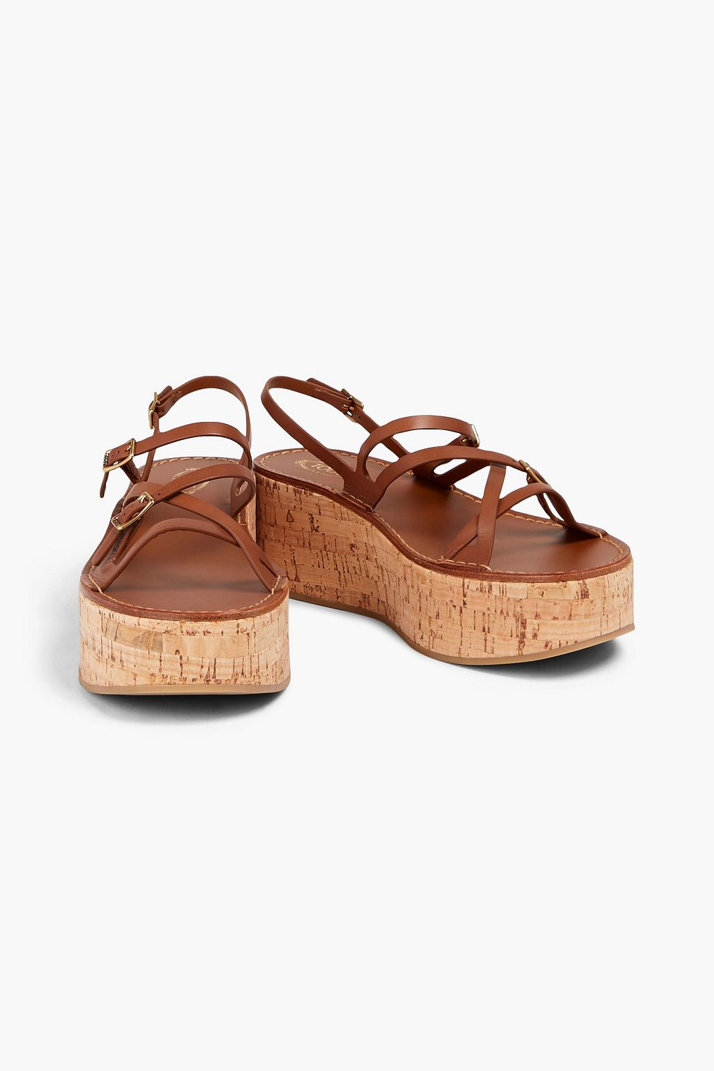 TOD'S صندل من الجلد بنعل سميك مزود بإبزيم