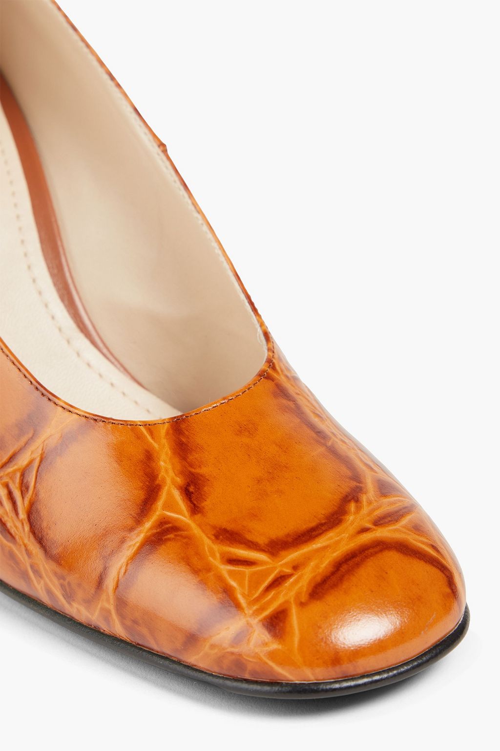TOD'S Pumps aus Leder mit Krokodileffekt