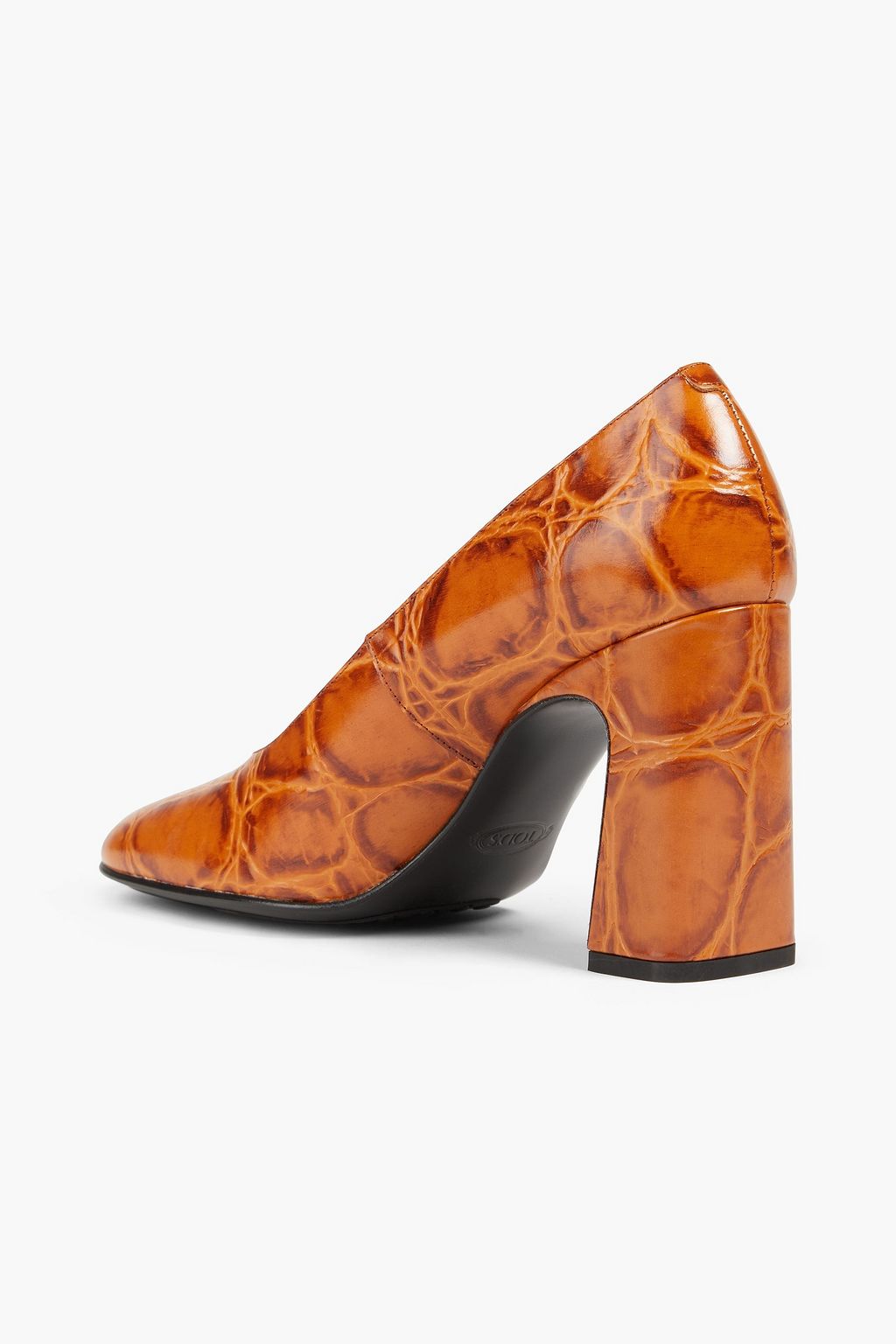 TOD'S Pumps aus Leder mit Krokodileffekt