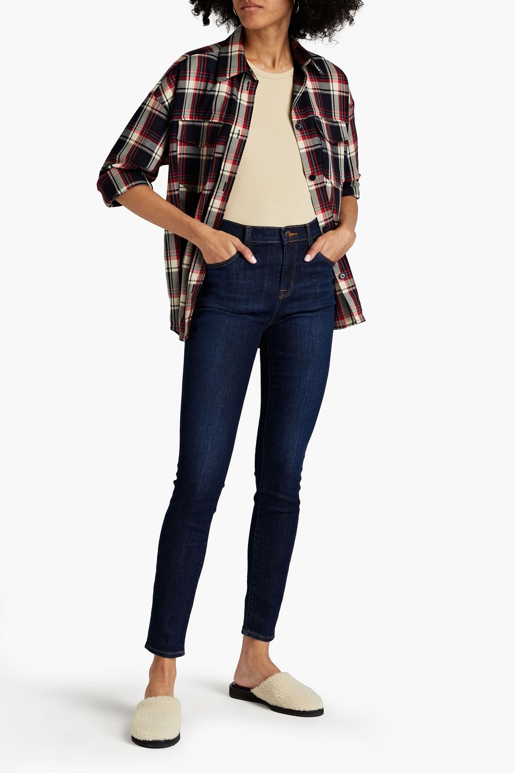J BRAND High-rise skinny jeans