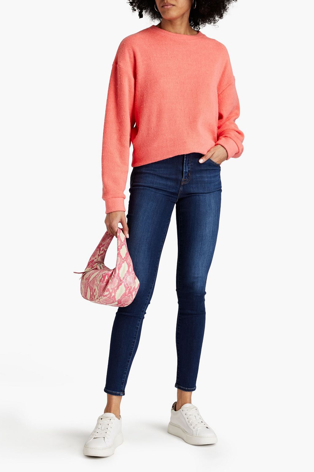 J BRAND 페이디드 하이라이즈 스키니 진