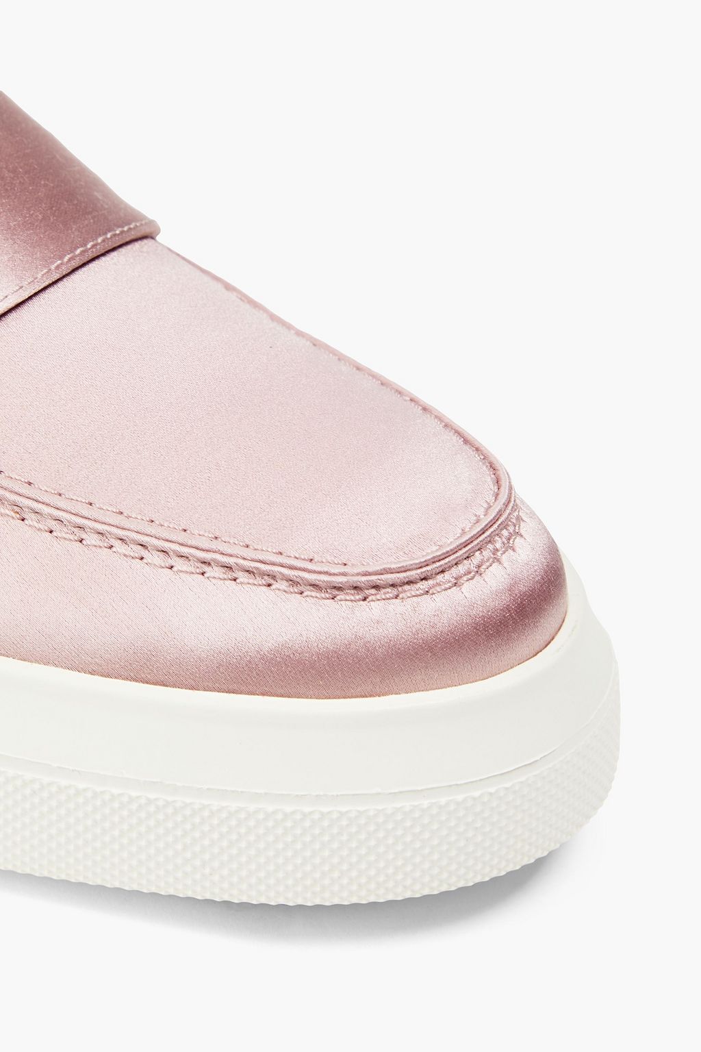 TOD'S サテン ローファー