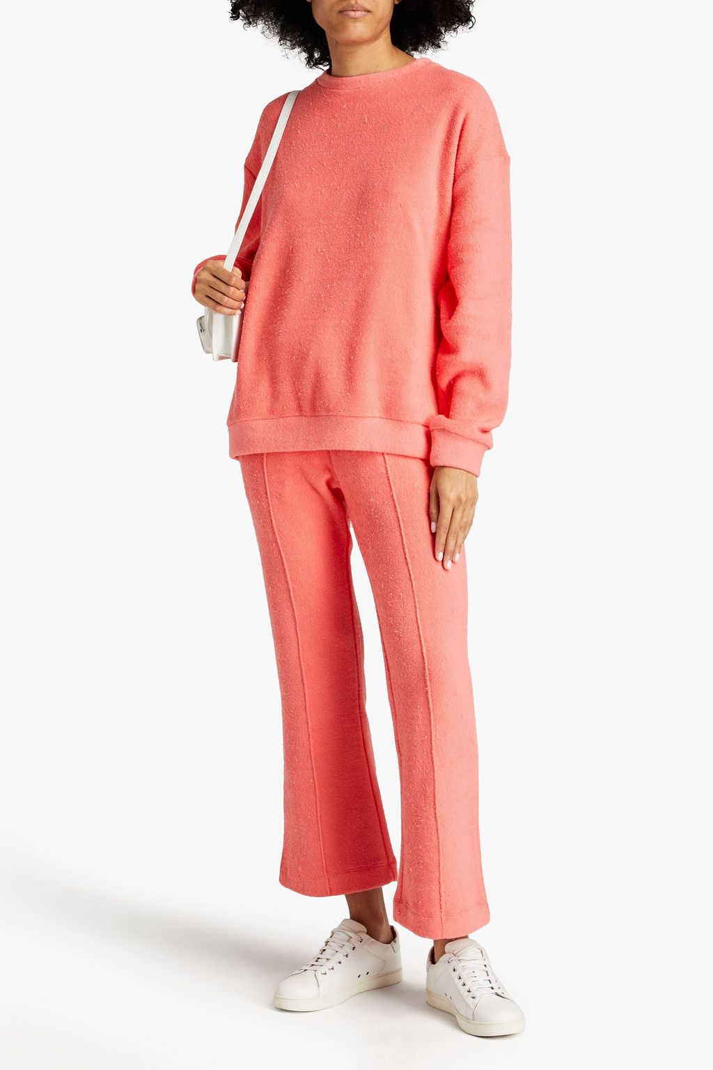 ÊTRE CÉCILE Cotton-blend terry track pants