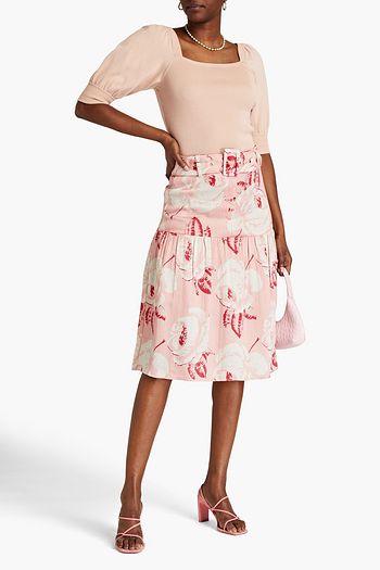 Cotton summer skirts knee length top