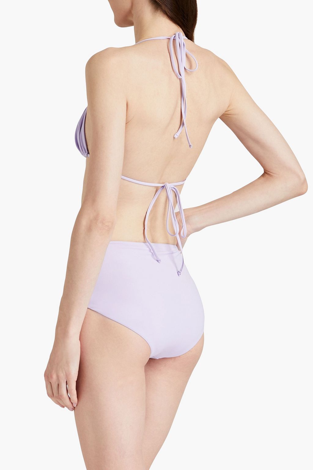 CHRISTOPHER ESBER Ruched high-rise bikini briefs