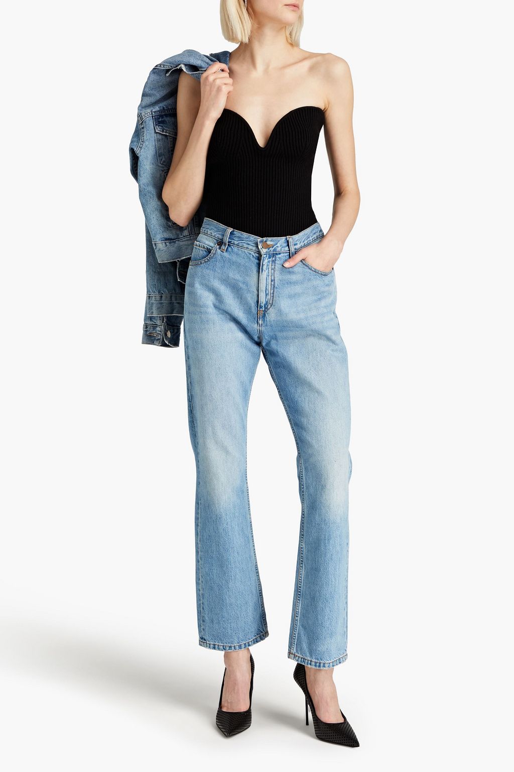 GAUGE81 Morales strapless ribbed-knit bodysuit