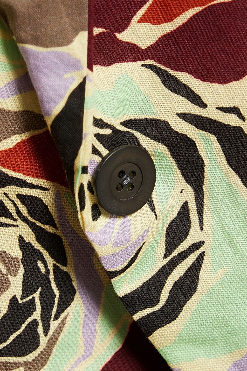 DRIES VAN NOTEN Floral-print cotton-voile blazer