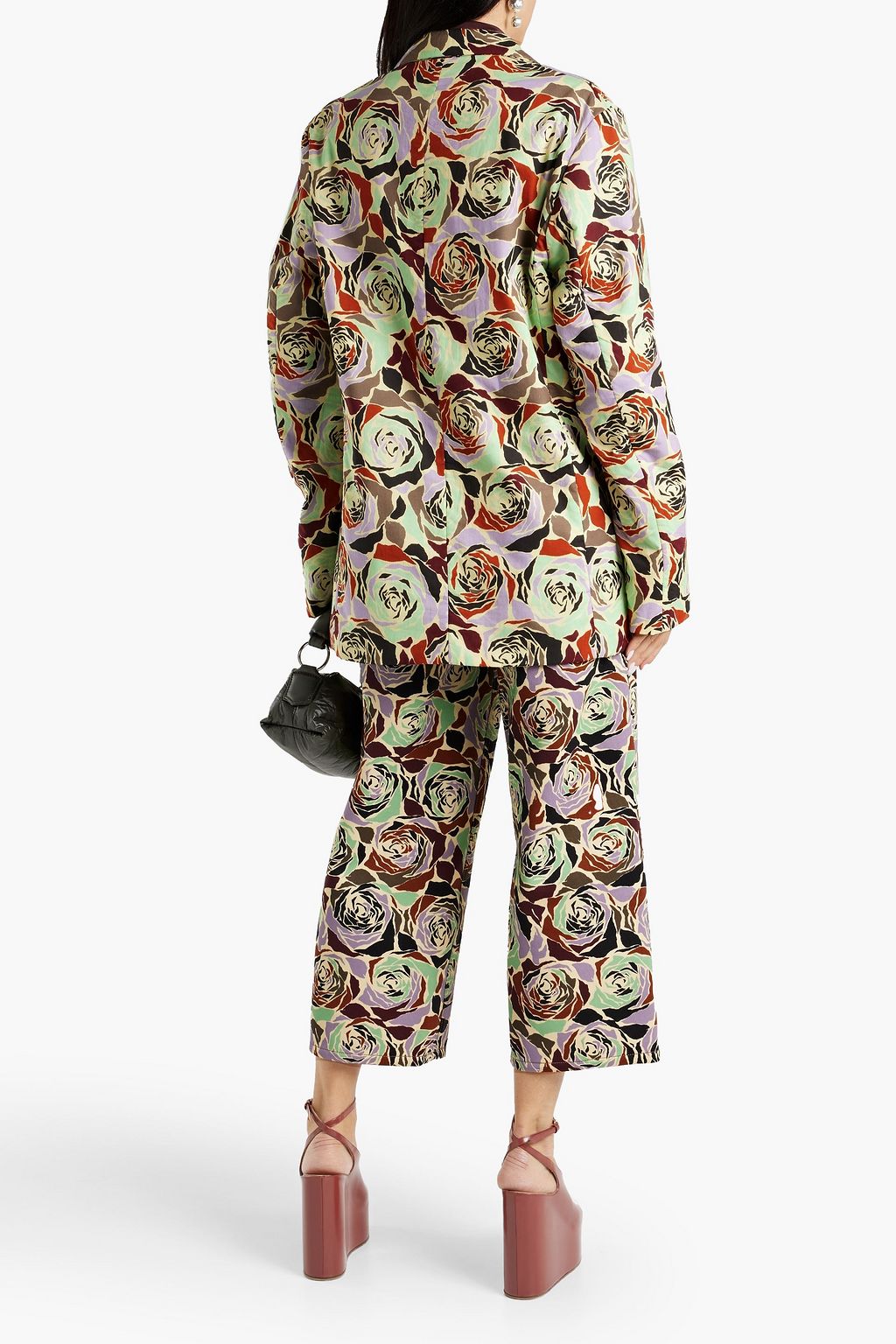 DRIES VAN NOTEN Floral-print cotton-voile blazer