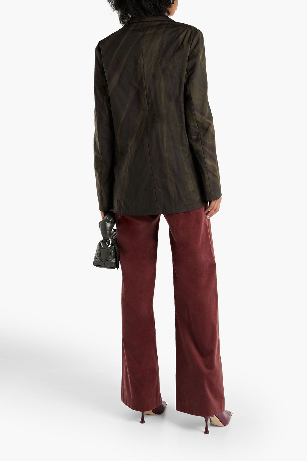 DRIES VAN NOTEN Printed cotton blazer
