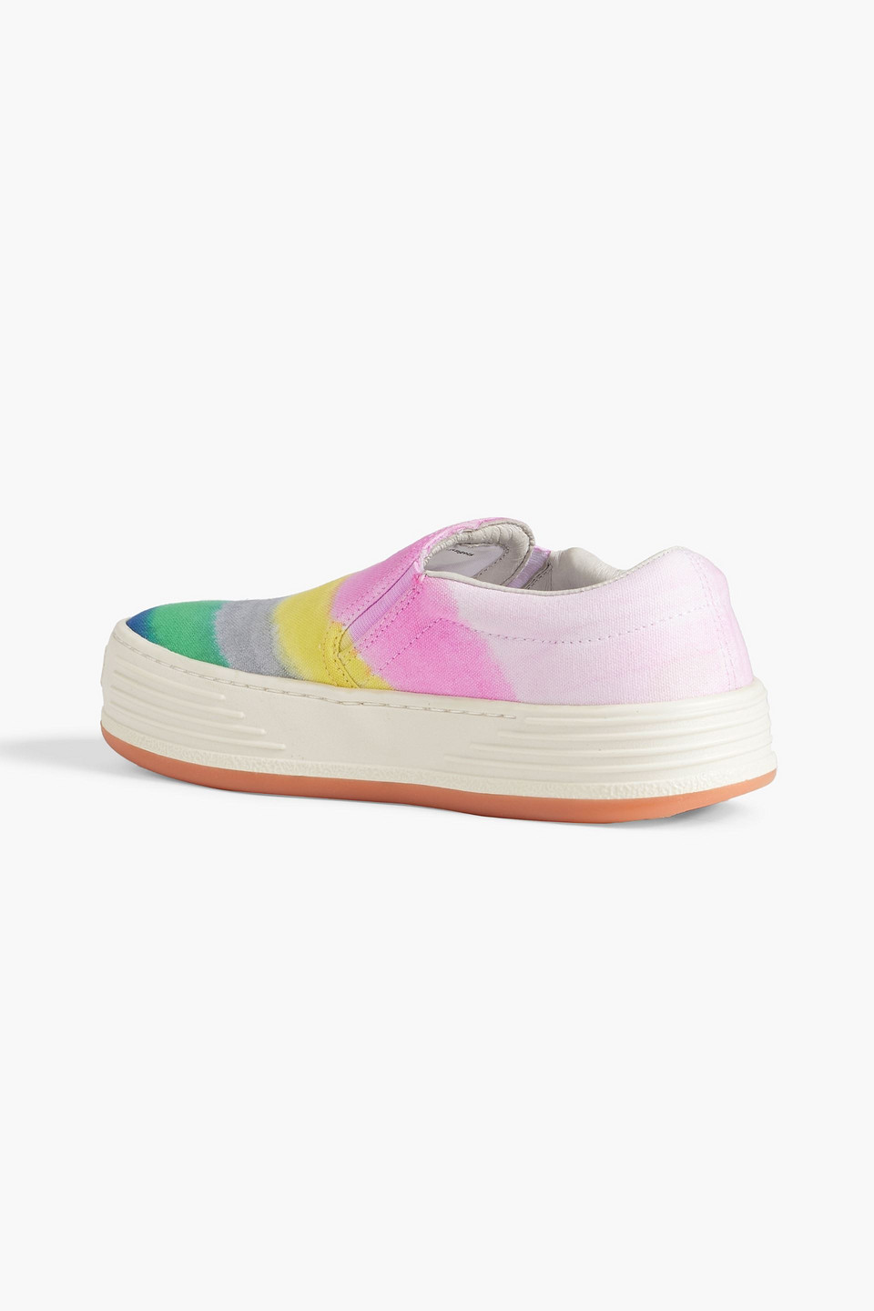 Palm Angels Gradient-pattern Canvas Slip-on Trainers In Multi