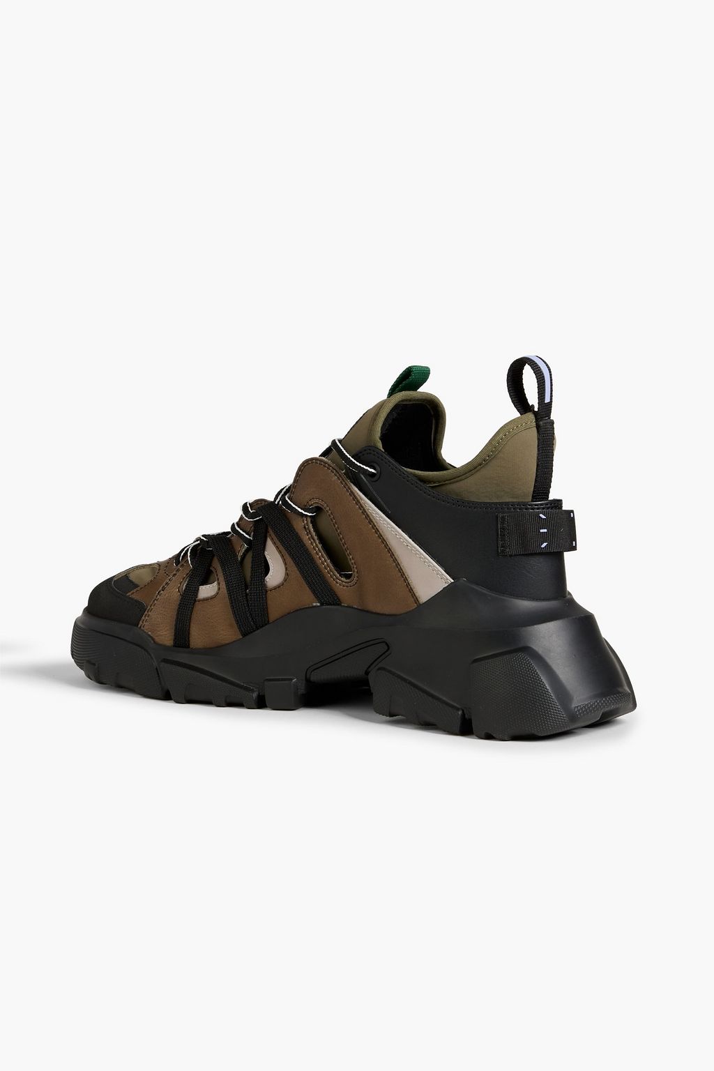 MCQ ALEXANDER MCQUEEN Orbyt Descender leather and neoprene sneakers