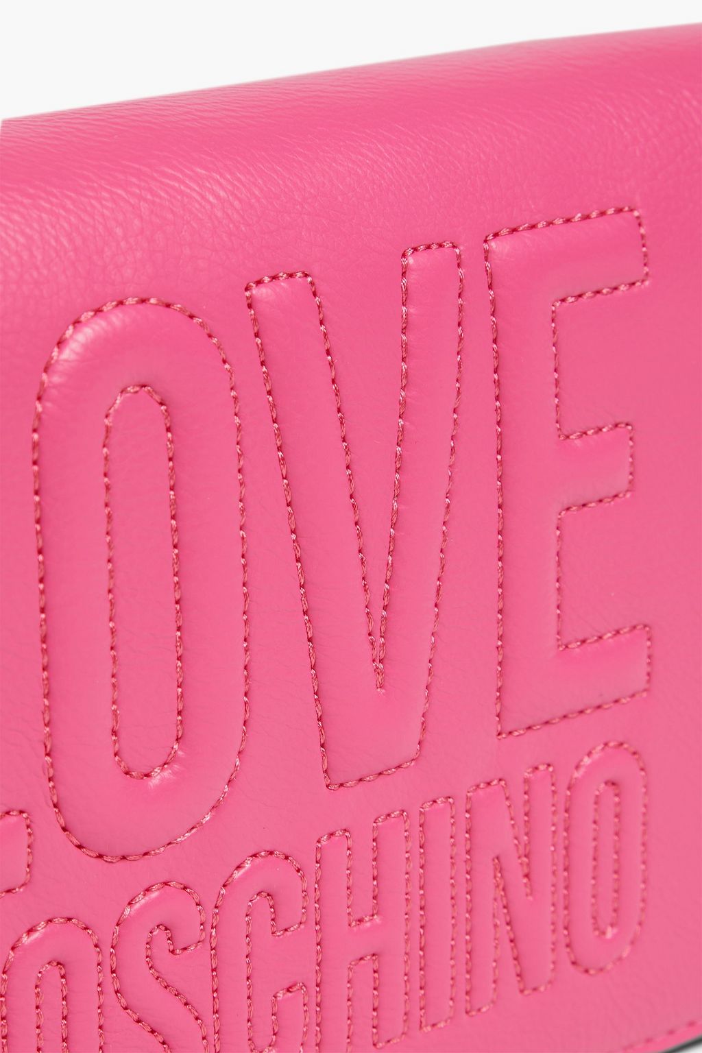 LOVE MOSCHINO Quilted embossed faux leather cross-body bag