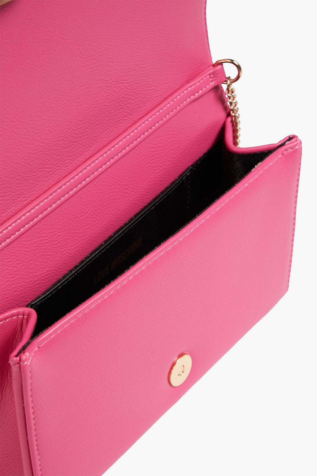 LOVE MOSCHINO Quilted embossed faux leather cross-body bag