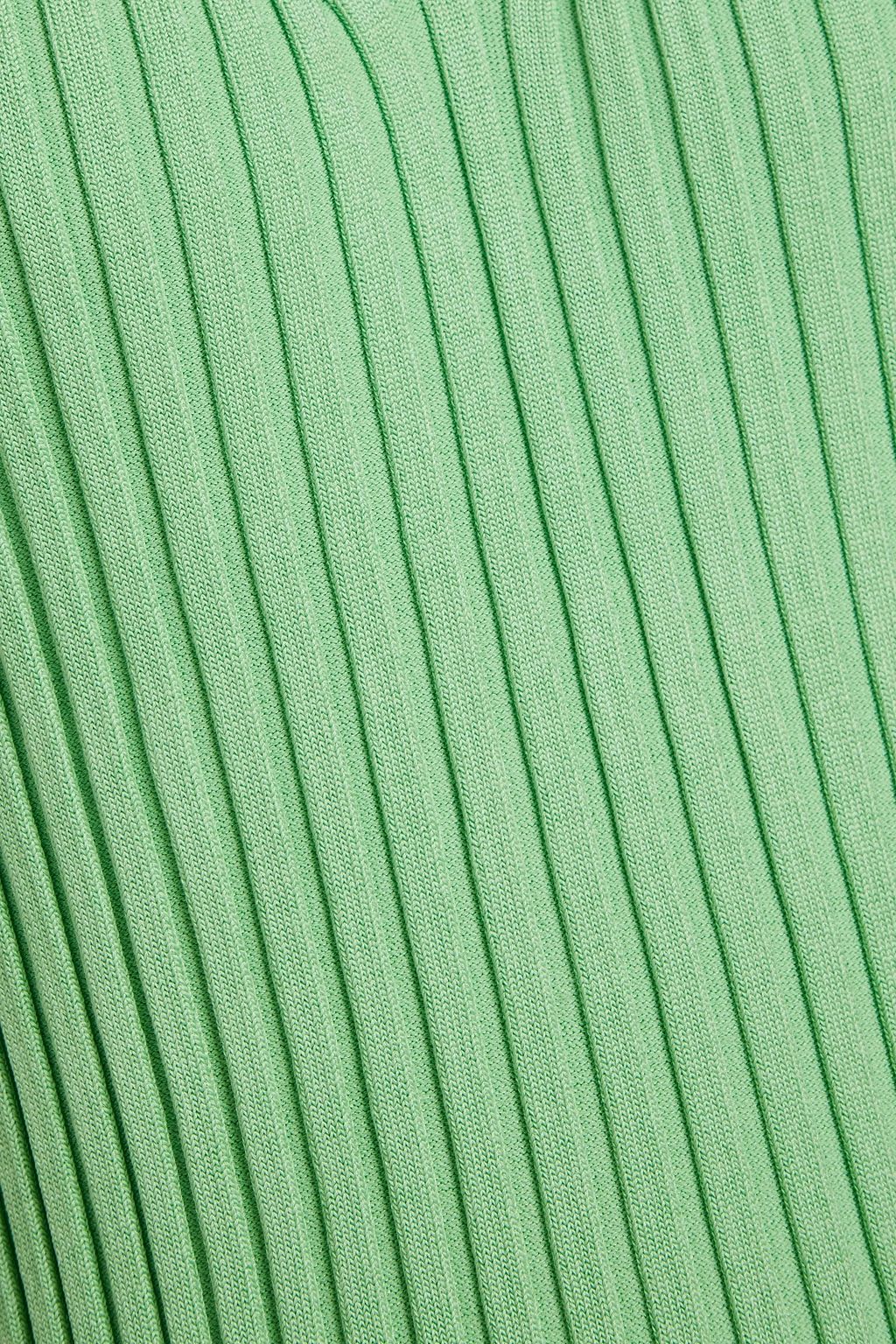 GAUGE81 Ribbed-knit halterneck mini dress