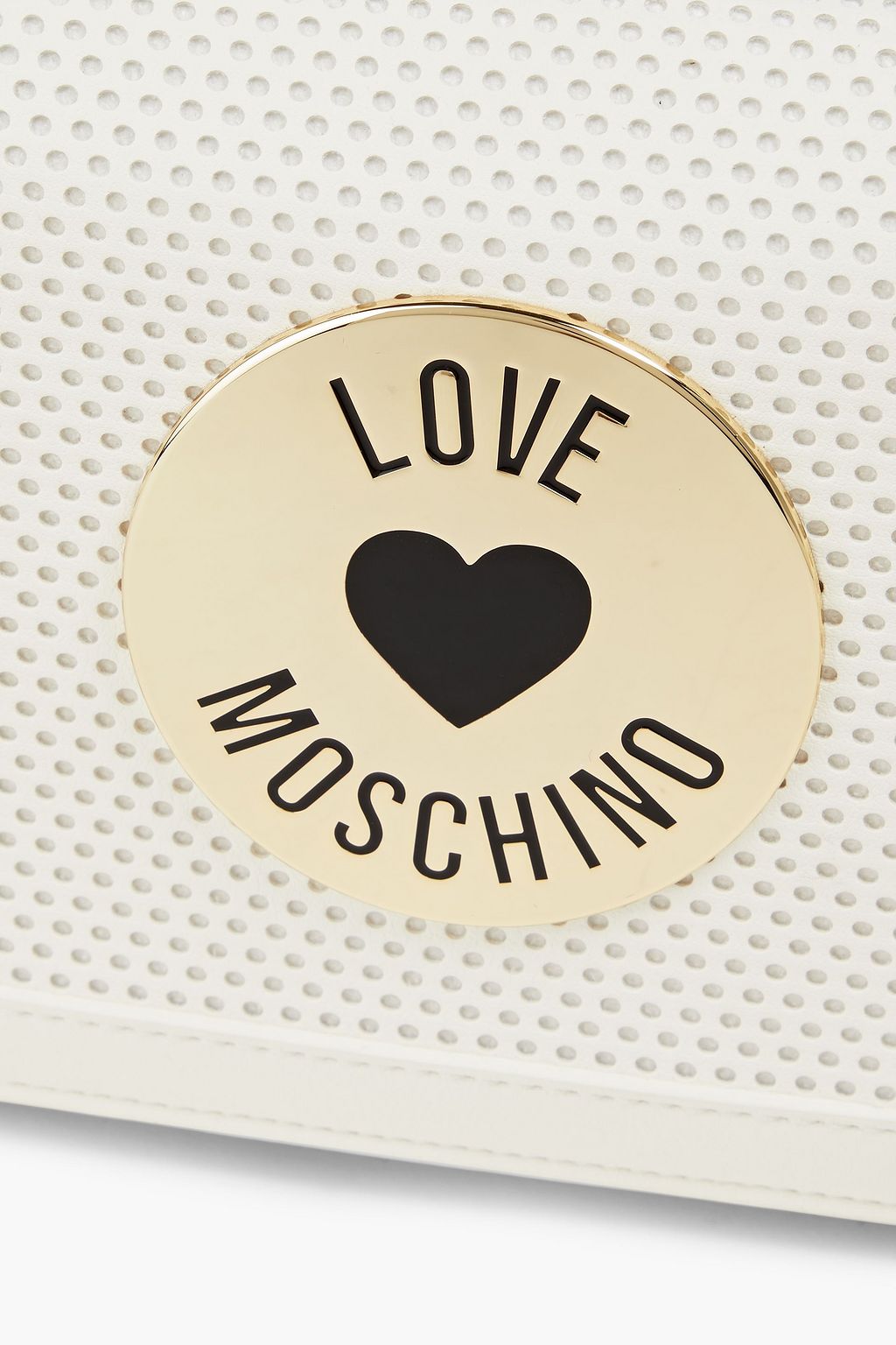 LOVE MOSCHINO Perforated faux leather shoulder bag