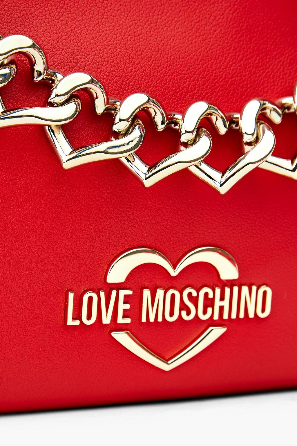 LOVE MOSCHINO Embellished faux leather shoulder bag